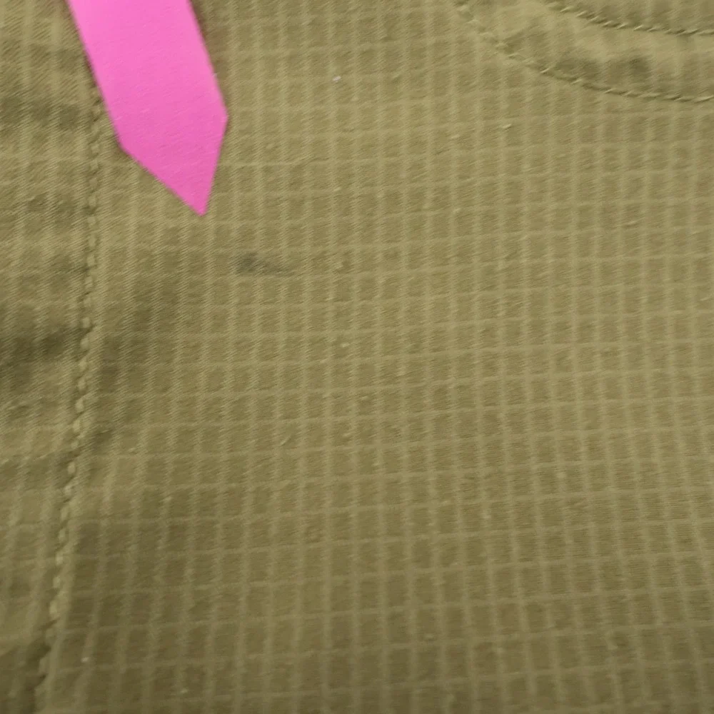 The North Face Olive Green Short Sleeve Button Up Shirt Mens‎ L Hiking FLAWS